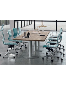 Tavolo riunione direzionale, basamento a calice - Colori a scelta - cm 360x110x75h