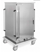 Armadio portateglie-portavassoi coibentato caldo- portata 18 2/1 GN cm 93x88x191h
