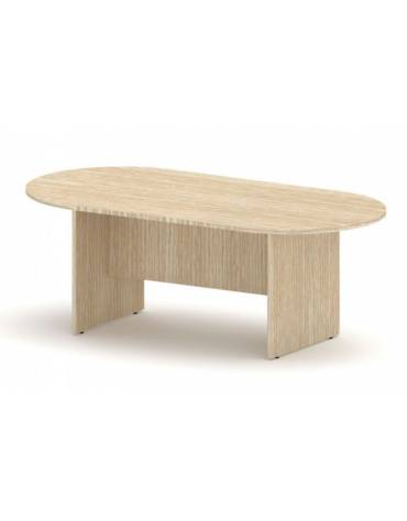 Tavolo riunione direzionale ovale sagomato - Colori a scelta - cm 220x100x75h