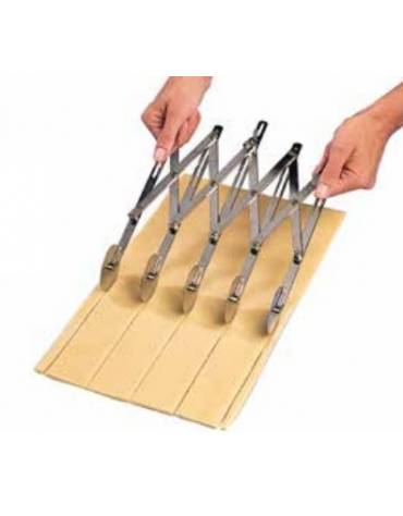TAGLIAPASTA ACCIAIO INOX LISCIO 5 RULLI