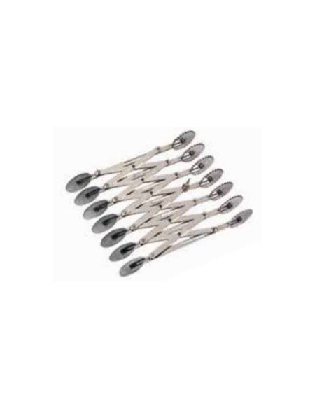 TAGLIAPASTA ACCIAIO INOX LISCIO E ONDULATO 7 RULLI