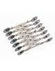 TAGLIAPASTA ACCIAIO INOX LISCIO E ONDULATO 7 RULLI - Diametro rullo mm 55