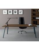 Scrivania direzionale piano melaminico spessore mm 18 e struttura metallica - Colori a scelta - cm 200x90x72,5h