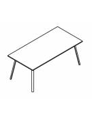 Scrivania direzionale piano melaminico spessore mm 18 e struttura metallica - Colori a scelta - cm 200x90x72,5h