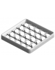 RIALZO CHIUSO CON GRIGLIA 25 SCOMPARTI - COLORE BLU - Altezza mm 50 - Dimensione comparto mm 88x88x48h
