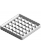 RIALZO CHIUSO CON GRIGLIA 36 SCOMPARTI - COLORE VERDE - Altezza mm 50 - Dimensione comparto mm 72x72x48h