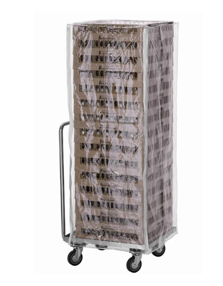 TELO COPRENTE IN PLASTICA PER CESTELLI LAVASTOVIGLIE PROFESSIONALI - mm 535x535x1410h