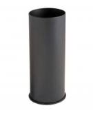 Portaombrelli in metallo verniciato colore Nero - Capacità Lt 27 - Base in polipropilene - cm Ø 25,5x60h