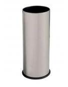 Portaombrelli in acciaio inox AISI 430 brillante - Capacità Lt 27 - Base in polipropilene - cm Ø 25,5x60h