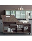 Servente a giorno per scrivania direzionale - cm 160x50x60h