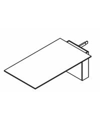 Allungo Tavolo riunione, piano melaminico spessore mm 25 e struttura metallica - Colori a scelta - cm 160x100x73,5h