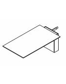 Allungo Tavolo riunione, piano melaminico spessore mm 25 e struttura metallica - Colori a scelta - cm 120x120x73,5h