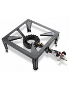 FORNELLONE IN GHISA ALIMENTAZIONE A GAS CON VALVOLA E PIEZO - 1 FUOCO DA KW 7,5 - mm 560x400x180h
