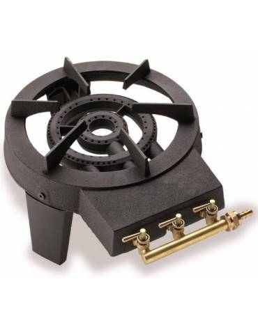 FORNELLONE IN GHISA 3 RUBINETTI - CON REGOLATORE DI FIAMMA - POTENZA KW 8,6 - mm 300x400x170h