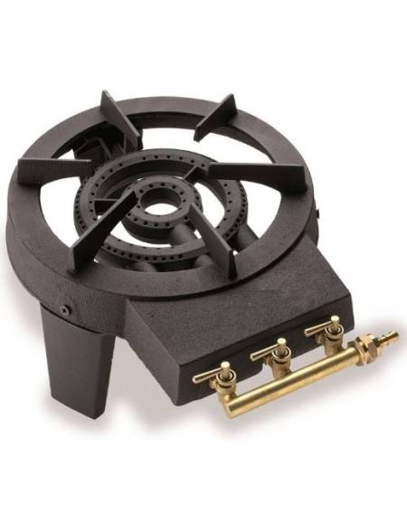 FORNELLONE IN GHISA 3 RUBINETTI - CON REGOLATORE DI FIAMMA - POTENZA KW 8,6 - mm 300x400x170h