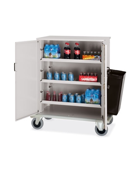 Carrello per rifornimento minibar frigobar cm 100x62x119h