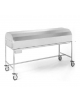 Barella portasalme inox con coperchio in acciaio inox - Portata Kg 200 - cm 214x70x110h