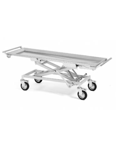 Carrello trasporto salme elevabile ed inclinabile