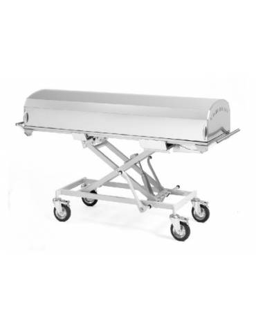 Carrello trasporto salme elevabile ed inclinabile