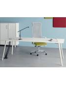 Scrivania direzionale piano HPL e struttura metallica - Colori a scelta - cm 200x90x72h