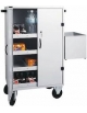 Carrello dotato di sportelli con serratura per rifornimento minibar frigobar - cm 80x50x118h