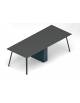 Tavolo riunione composto, piano HPL e struttura metallica - Colori a scelta - cm 360x100x72h