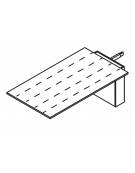 Allungo Tavolo riunione, piano HPL e struttura metallica - Colori a scelta - cm 120x100x72h