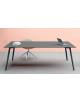 Tavolo riunione piano HPL e struttura metallica - Colori a scelta - cm 200x120x72h