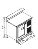 Banco bar refrigerato 1 sportello motore interno da cm. 100