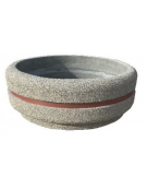 Fioriera tonda circolare in calcestruzzo cemento diametro Ø cm 160 - Altezza cm 65h - COLORE GRIGIO PIETRA - Conforme ai CAM