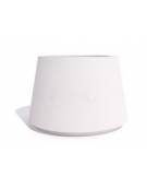 Fioriera circolare tonda in calcestruzzo cemento COLORE BIANCO SABBIATO - Diametro Ø cm 90 - Altezza cm 65 - Conforme ai CAM