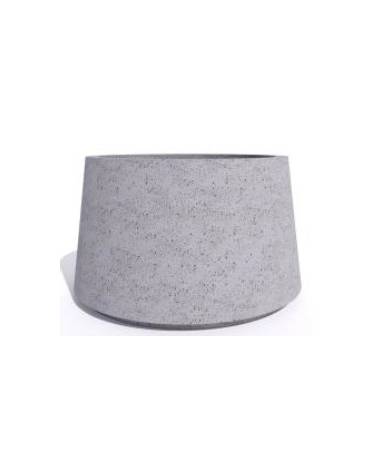 Fioriera circolare tonda in calcestruzzo cemento COLORE GRIGIO PIETRA - Diametro Ø cm 120 - Altezza cm 75 - Conforme ai CAM