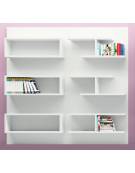 Boiserie con vani a giorno - Colori a scelta - cm 100x28,6x192h