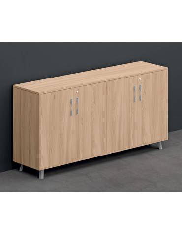 Armadio in melaminico con 4 ante - Colori a scelta - cm 184x45x90,4h