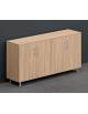 Armadio in melaminico con 4 ante - Colori a scelta - cm 184x45x90,4h