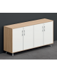 Armadio in melaminico con 4 ante in HPL - Colori a scelta - cm 184x45x90,4h
