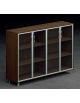 Armadio in melaminico con 4 ante in Vetro - Colori a scelta - cm 184x45x128,8h