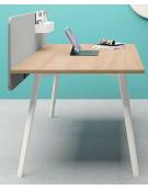 Schermo in melaminico per scrivania operativa, spessore 18 mm - Colori a Scelta - cm 220x18x50h