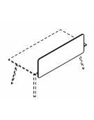 Schermo in melaminico per scrivania operativa, spessore 18 mm - Colori a Scelta - cm 220x18x50h