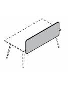 Schermo fonoassorbente per scrivania operativa, spessore 18 mm - Colori a Scelta - cm 160x18x50h