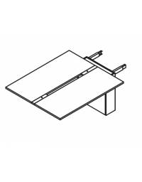 Allungo benches con copertura accesso elettrificazione 60mm, spessore piano mm 25 - Colore a scelta - cm 140x120x73,5h
