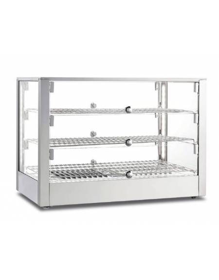 Vetrina calda da banco vetri piani cm. 168x70x55h - PER TEGLIE