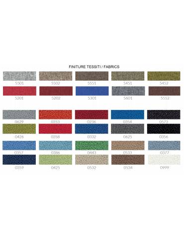 Schermo fonoassorbente per benches, spessore 18 mm - Colori a Scelta - cm 176x18x35h