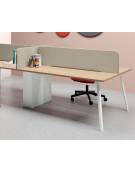 Schermo trasversale in melaminico per benches, spessore 18 mm - Colori a Scelta - cm 148x18x35h