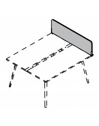 Schermo trasversale fonoassorbente per benches, spessore 18 mm - Colori a Scelta - cm 148x18x35h