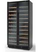 CANTINETTA VINO 2 PORTE - 710 LITRI PER 250 BOTTIGLIE - 2 ZONE REFRIGERATE 5-12 C°/ 12-22 C° - mm 1000x600x1900h