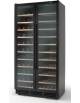 CANTINETTA VINO 2 PORTE - 710 LITRI PER 250 BOTTIGLIE - 2 ZONE REFRIGERATE 5-12 C°/ 12-22 C° - mm 1000x600x1900h