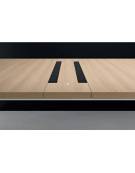 Benches composto con accesso elettrificazione mm 180, spessore piano mm 18 - Colore a scelta - cm 360x148x72,5h