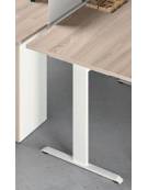 Allungo appendice dattilo con gambe a T - vari colori piano disponibili - cm 80x60x74h