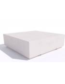 Panchina quadrata monoblocco in graniglia di marmo sabbiato, colore a scelta - cm 140x140x45h - Conforme ai CAM